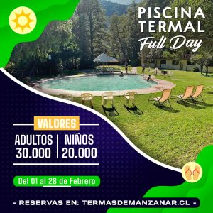 Ticket Piscina Termal – Full Day - Marzo