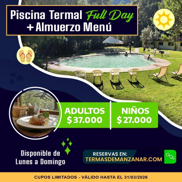 Promoción Termas Full Day + Almuerzo - Marzo