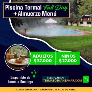 Promoción Termas Full Day + Almuerzo - Abril